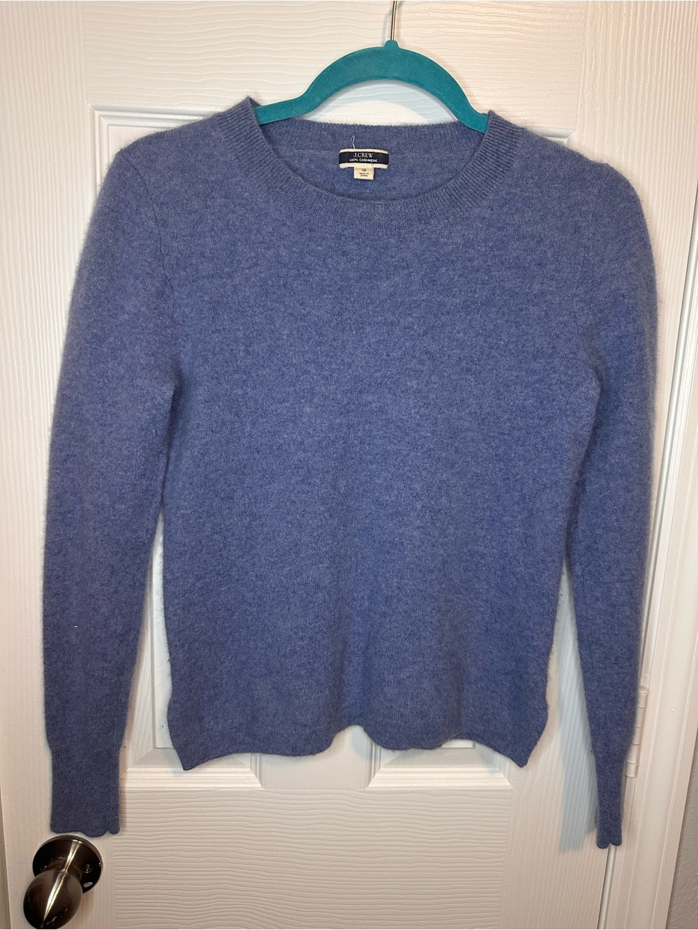J. Crew Dusty Lavender Crewneck Cashmere Blend Sweater